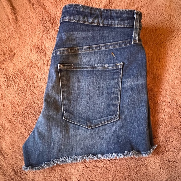 Mossimo Supply Co Womens Denim Shorts Daisy Dukes High Rise Stretchy Mini Short - Picture 3 of 8